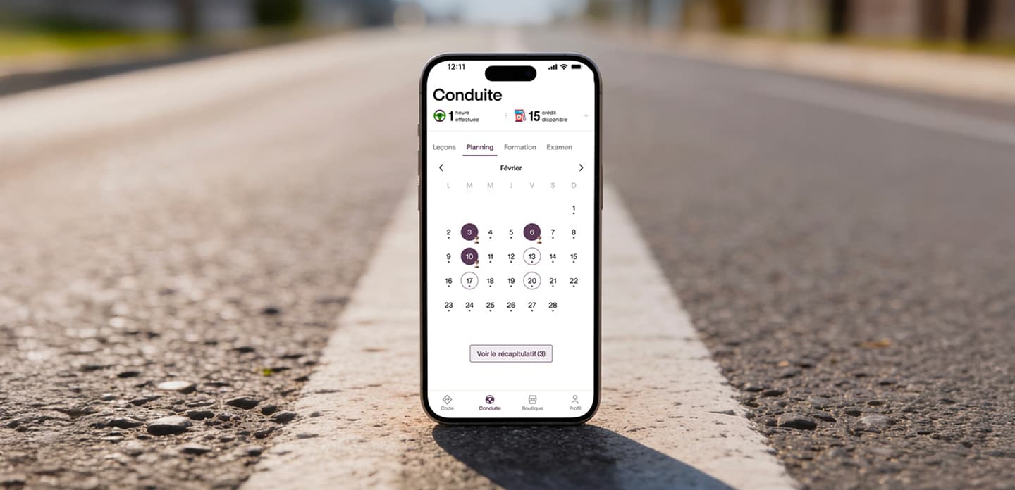 Aperçu du projet Ornikar — interface de l'application auto-école