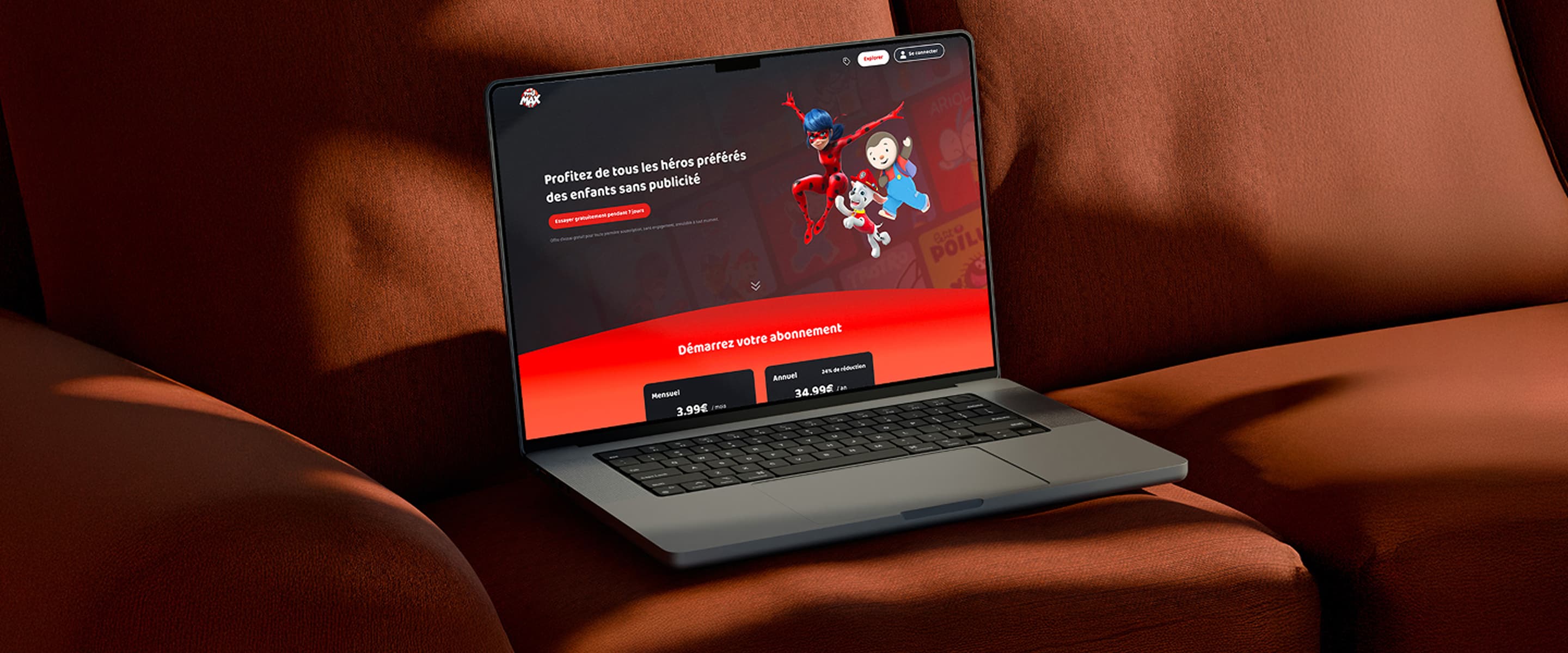 Aperçu du projet Tfoumax — interface de la landing page
