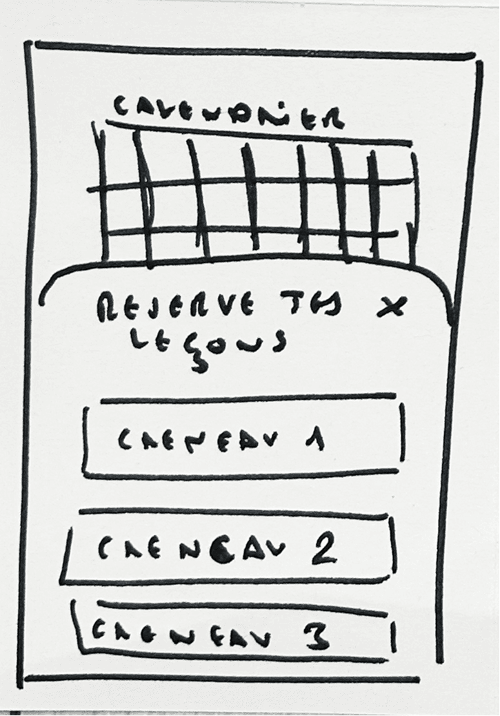 Bottom sheet réservation